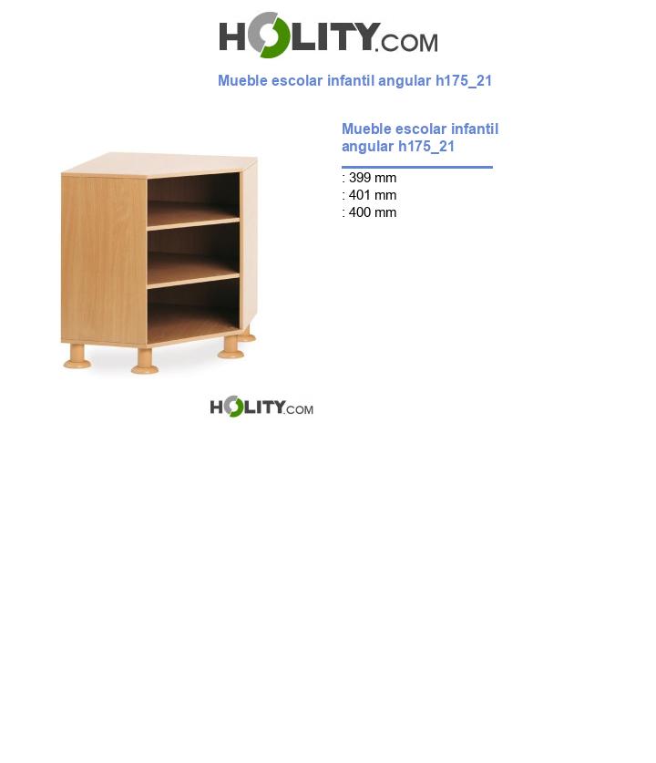 Mueble escolar infantil angular h175_21