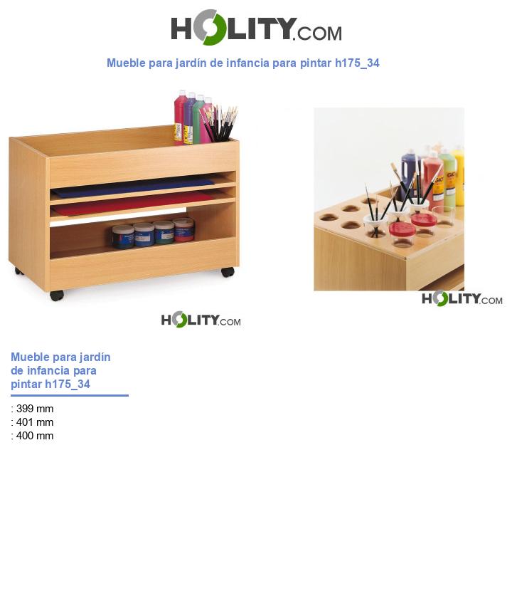 Mueble para jardín de infancia para pintar h175_34