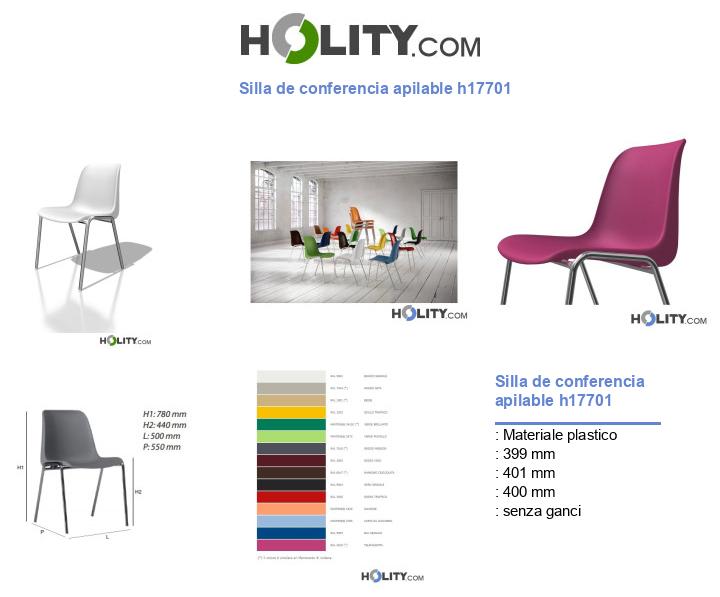 Silla de conferencia apilable h17701