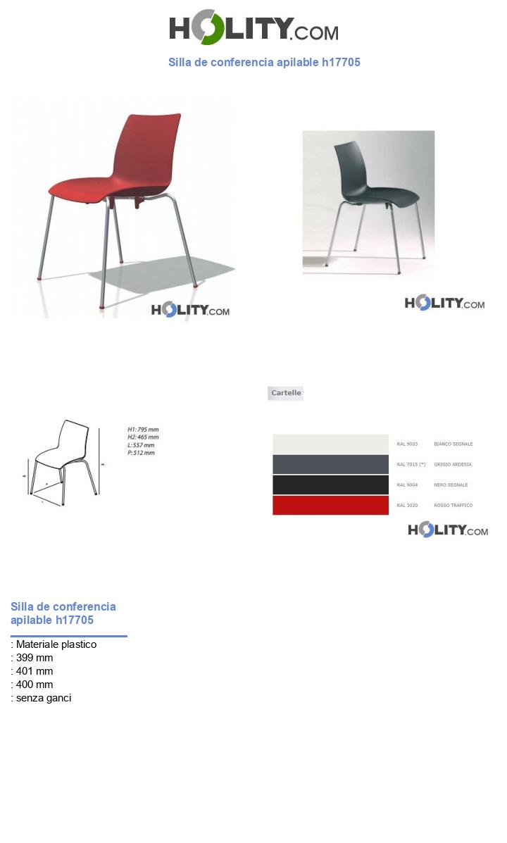Silla de conferencia apilable h17705