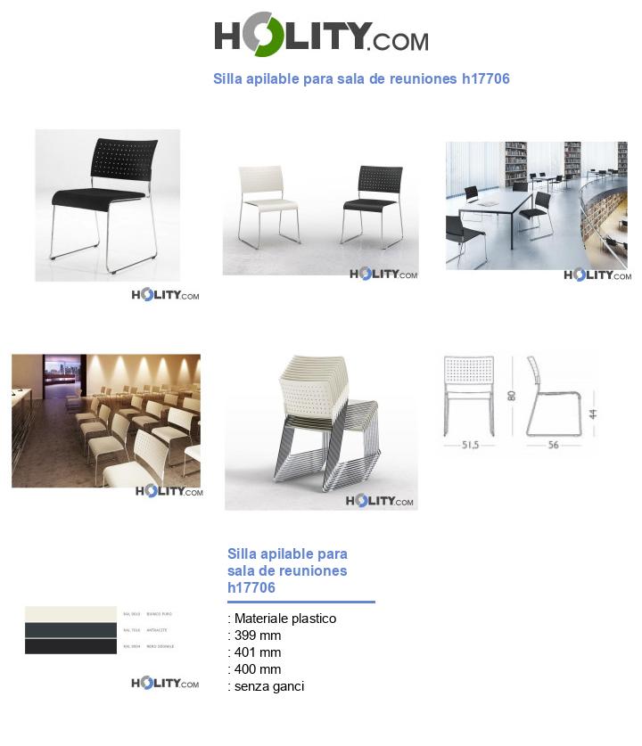 Silla apilable para sala de reuniones h17706