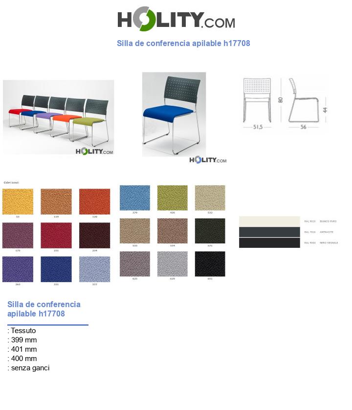 Silla de conferencia apilable h17708