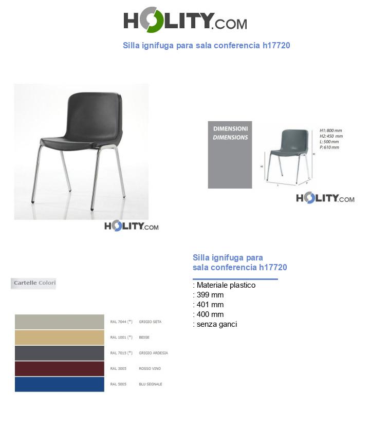 Silla ignÃfuga para sala conferencia h17720