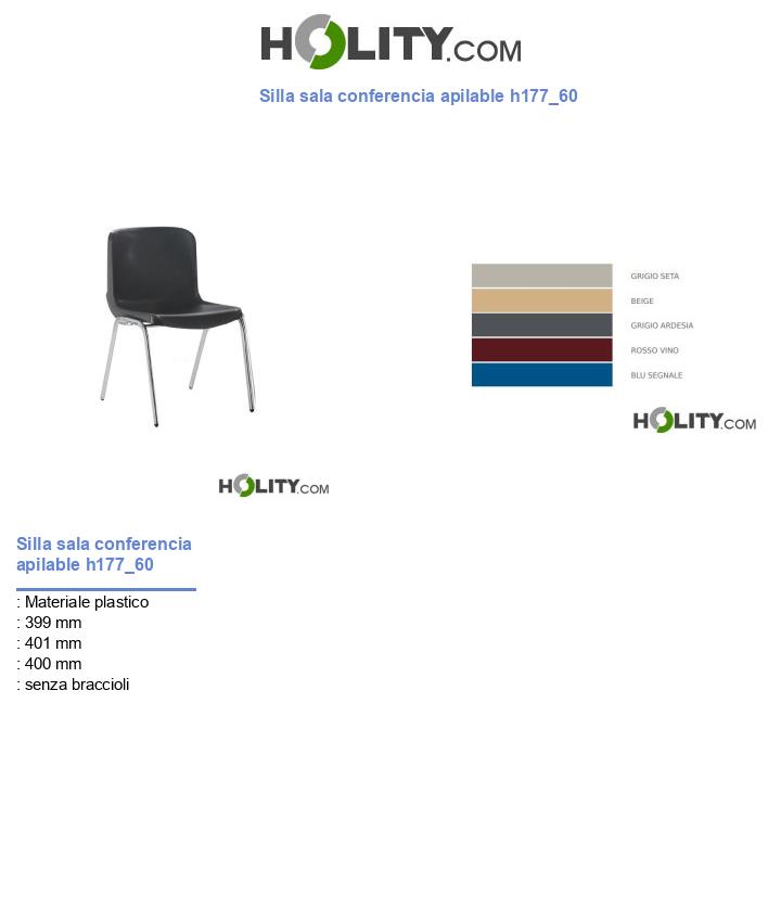 Silla sala conferencia apilable h177_60