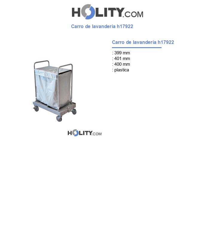 Carro de lavandería h17922