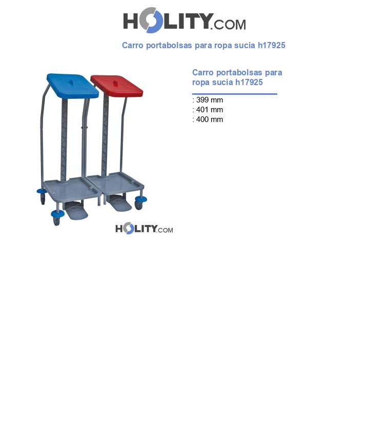 Carro portabolsas para ropa sucia h17925