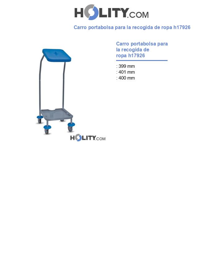 Carro portabolsa para la recogida de ropa h17926