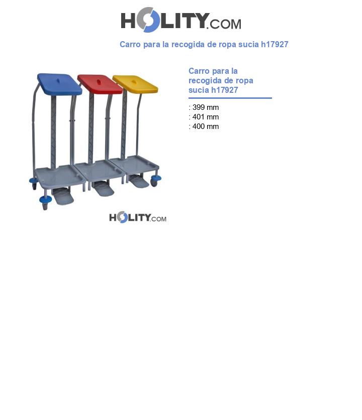 Carro para la recogida de ropa sucia h17927
