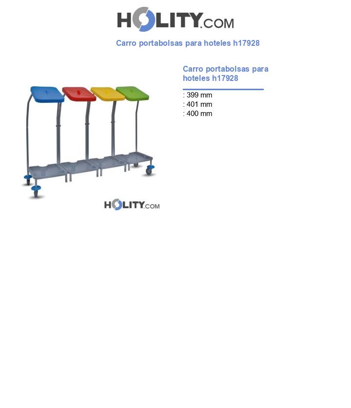 Carro portabolsas para hoteles h17928