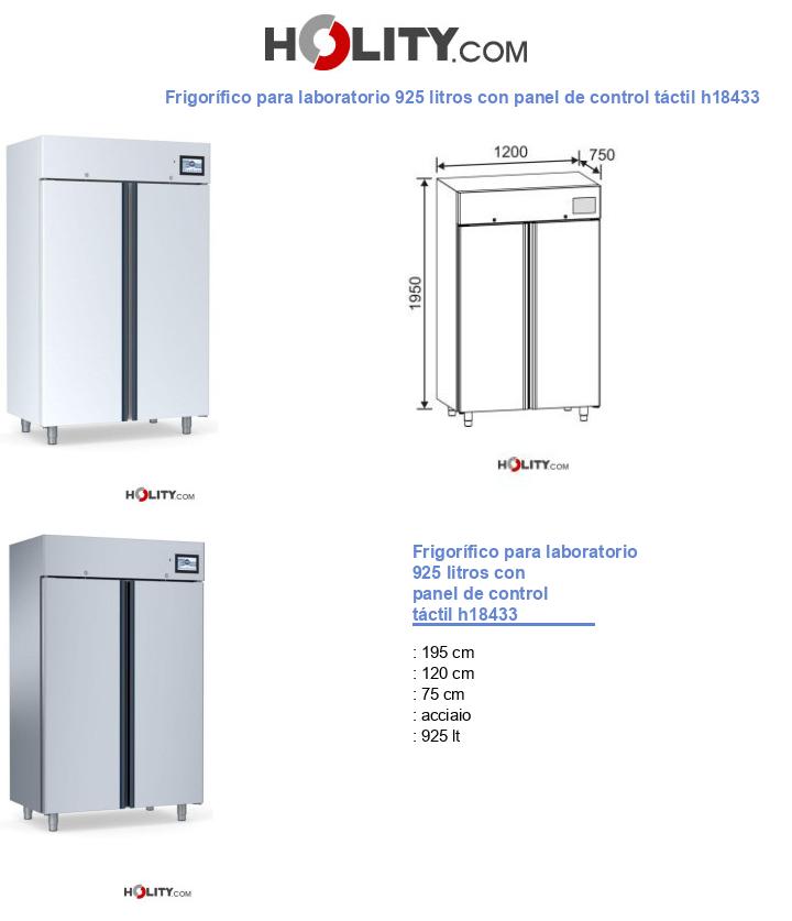 Frigorífico para laboratorio 925 litros con panel de control táctil h18433