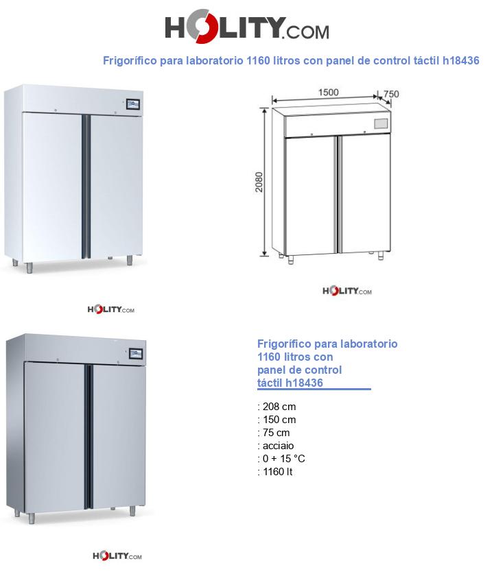 Frigorífico para laboratorio 1160 litros con panel de control táctil h18436