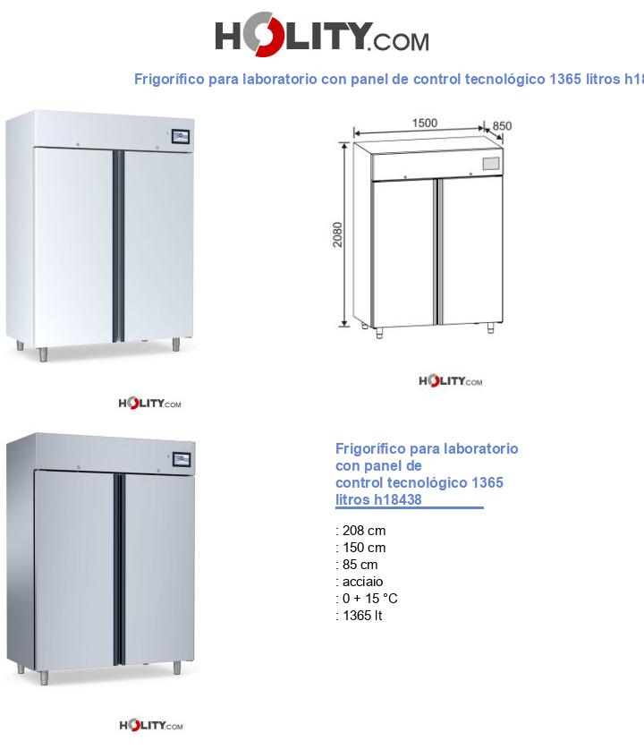 Frigorífico para laboratorio con panel de control tecnológico 1365 litros h18438