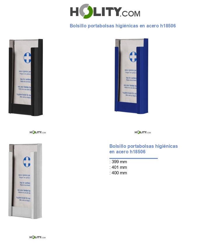 Bolsillo portabolsas higiénicas en acero h18506