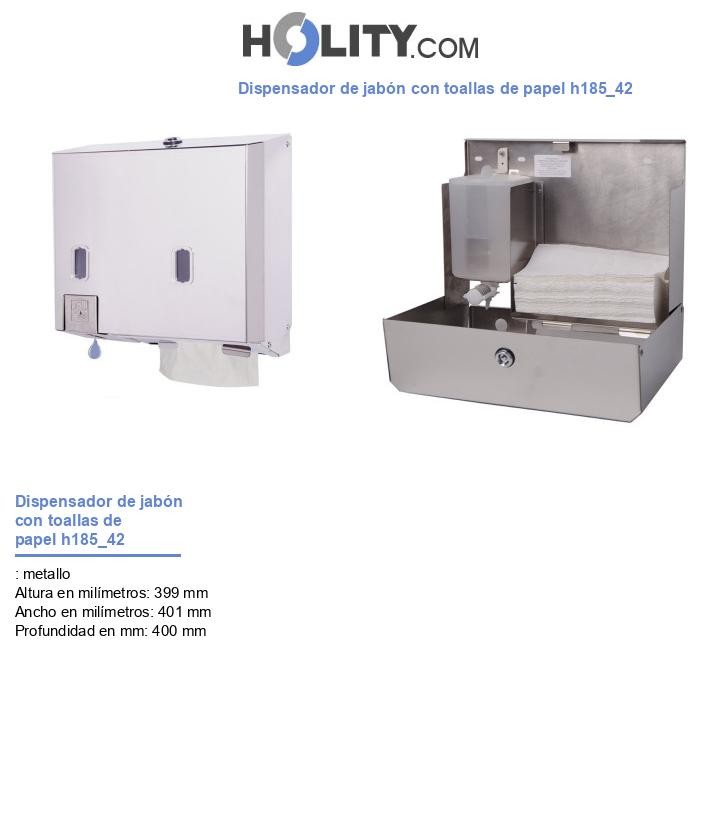 Dispensador de jabón con toallas de papel h185_42