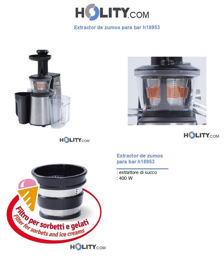 Extractor de zumos para bar h18953