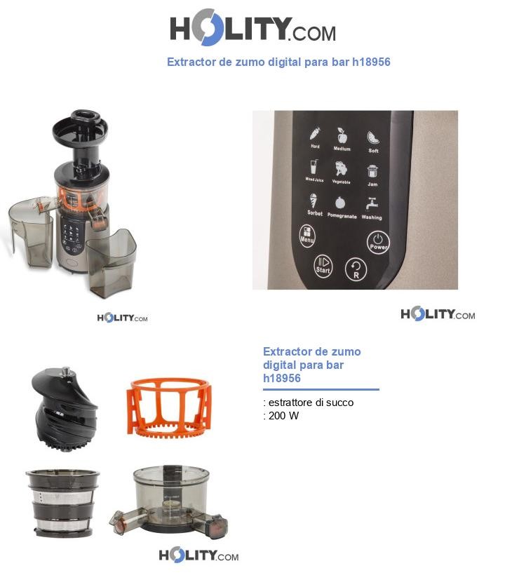 Extractor de zumo digital para bar h18956