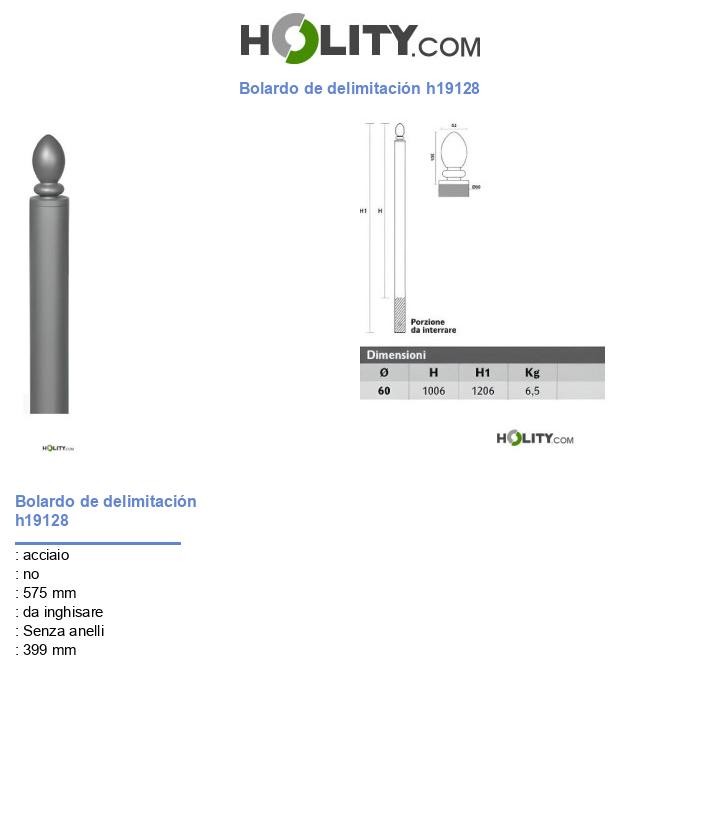 Bolardo de delimitación h19128