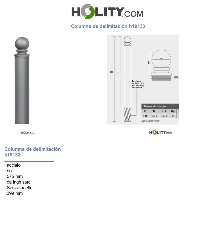 Columna de delimitación h19133