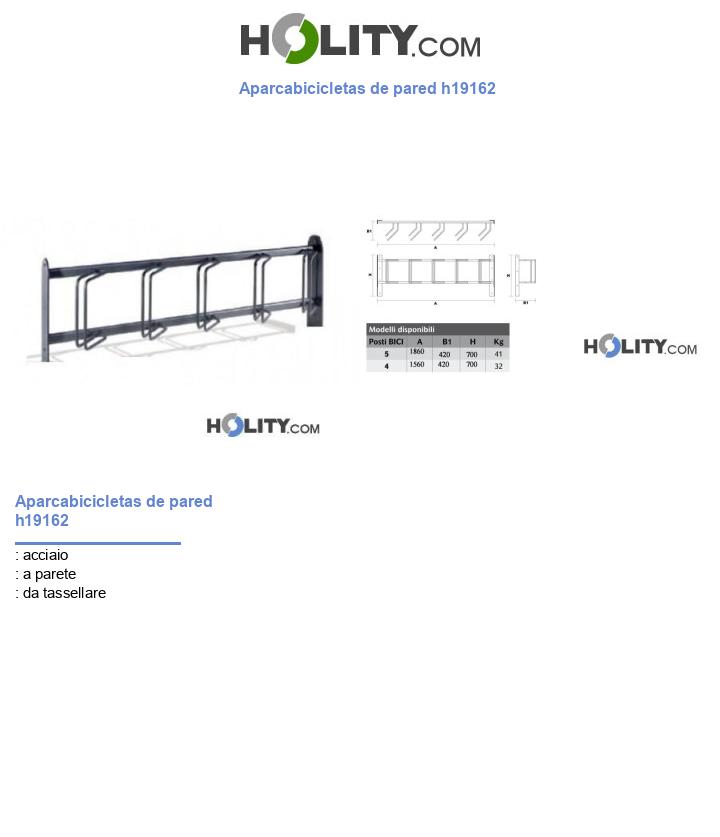Aparcabicicletas de pared h19162