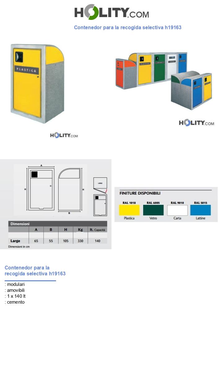 Contenedor para la recogida selectiva h19163