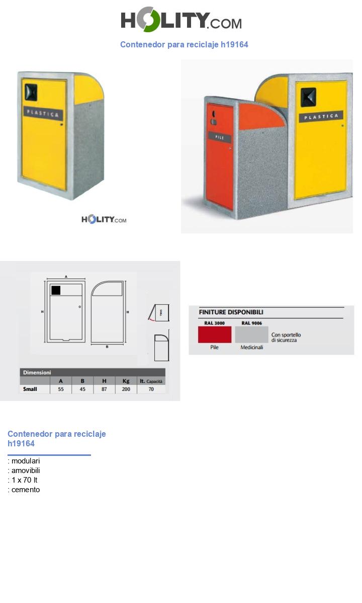 Contenedor para reciclaje h19164