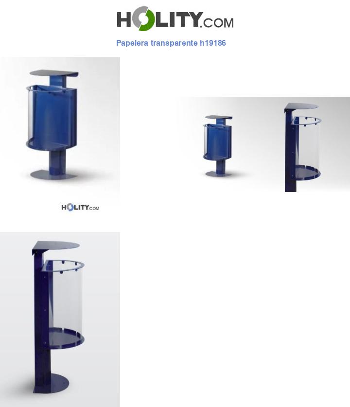 Papelera transparente h19186