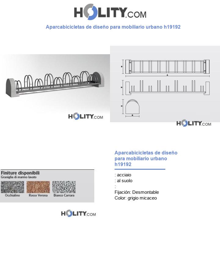 Aparcabicicletas de diseño para mobiliario urbano h19192