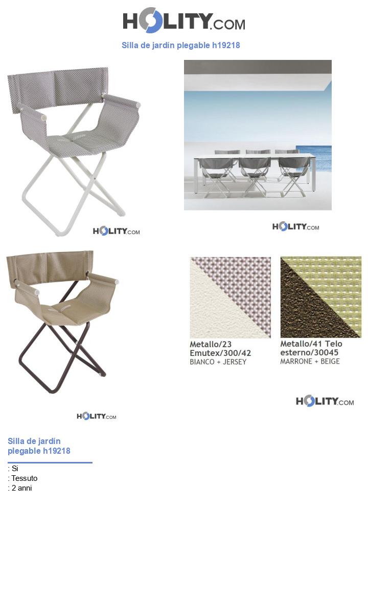 Silla de jardín plegable h19218