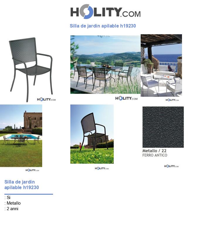 Silla de jardín apilable h19230