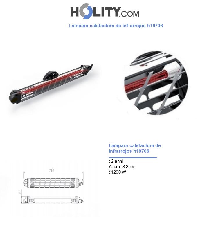 Lámpara calefactora de infrarrojos h19706