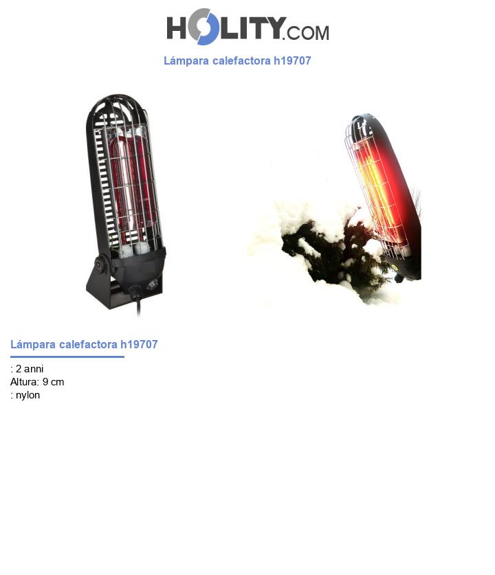 Lámpara calefactora h19707