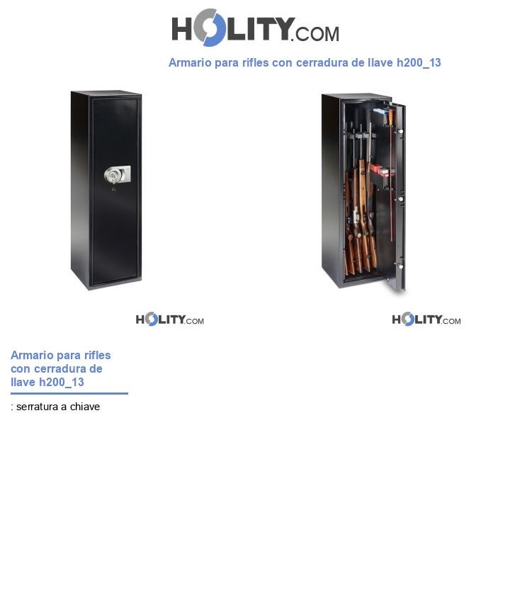 Armario para rifles con cerradura de llave h200_13