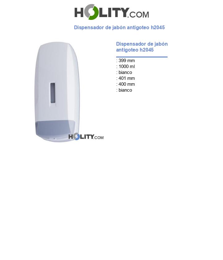 Dispensador de jabón antigoteo h2045
