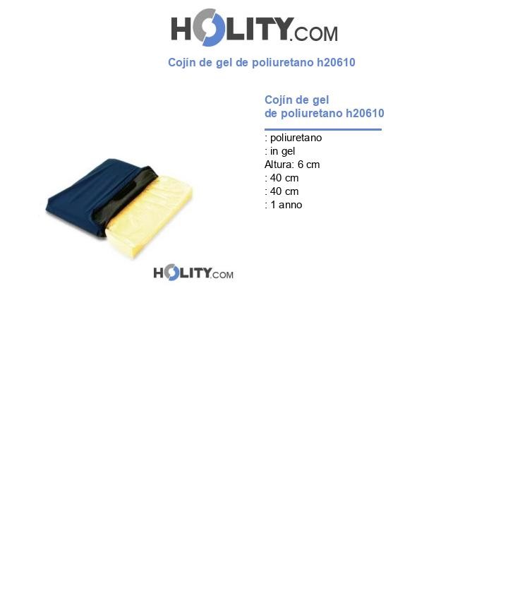 Cojín de gel de poliuretano h20610