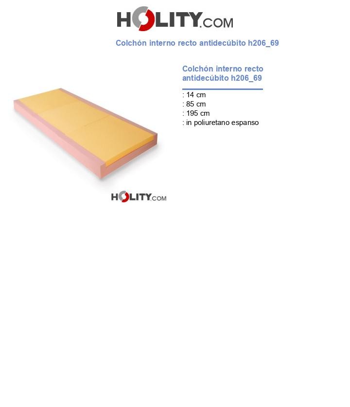 Colchón interno recto antidecúbito h206_69