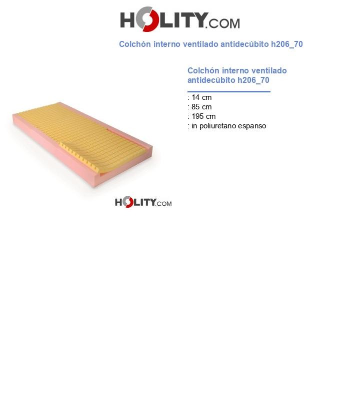 Colchón interno ventilado antidecúbito h206_70
