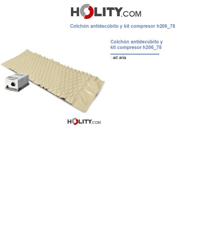 Colchón antidecúbito y kit compresor h206_78