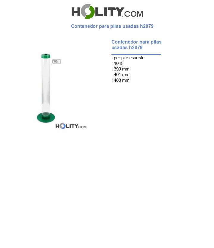 Contenedor para pilas usadas h2079