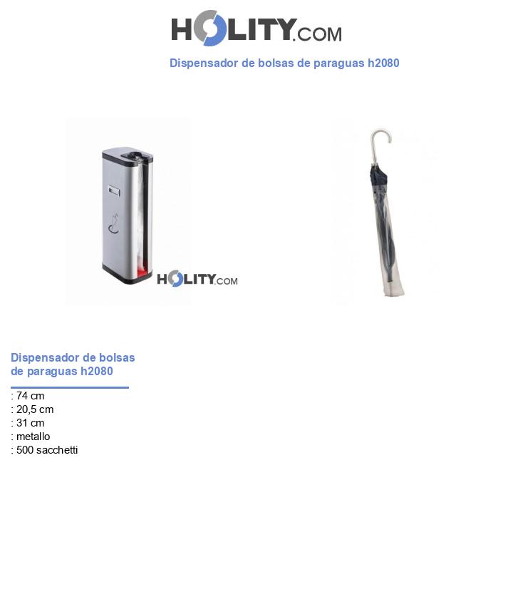 Dispensador de bolsas de paraguas h2080