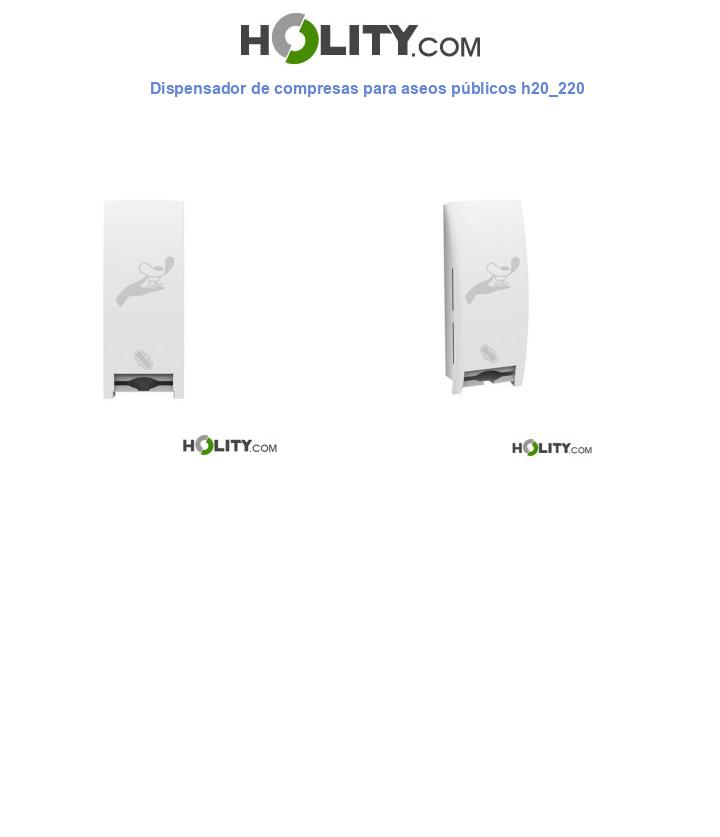 Dispensador de compresas para aseos públicos h20_220
