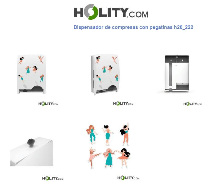Dispensador de compresas con pegatinas h20_222