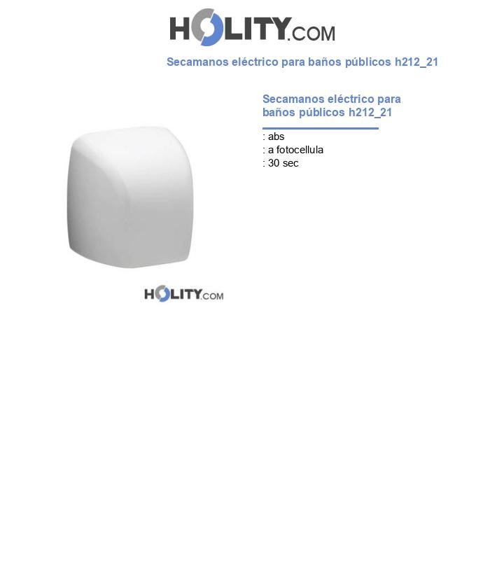 Secamanos eléctrico para baños públicos h212_21