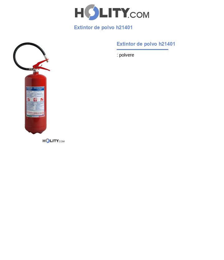Extintor de polvo h21401