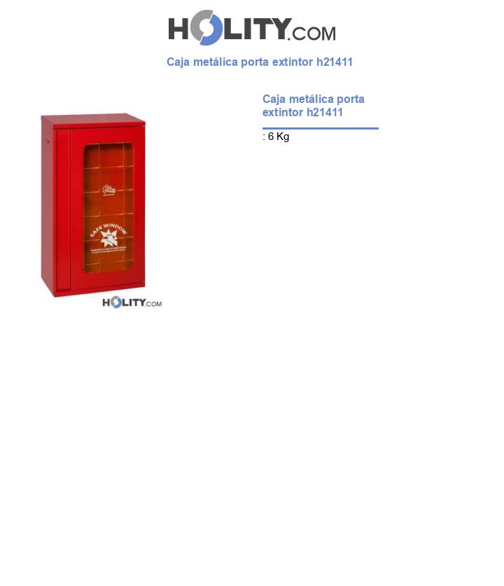Caja metálica porta extintor h21411