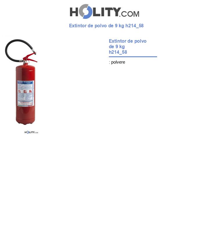 Extintor de polvo de 9 kg h214_58