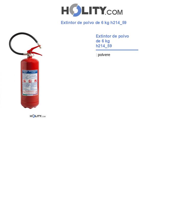 Extintor de polvo de 6 kg h214_59