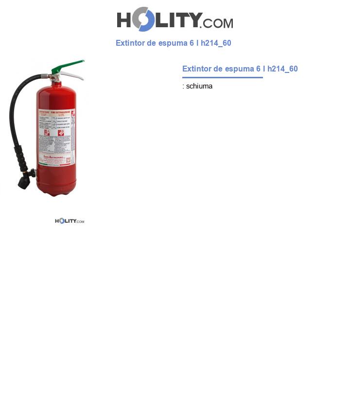 Extintor de espuma 6 l h214_60