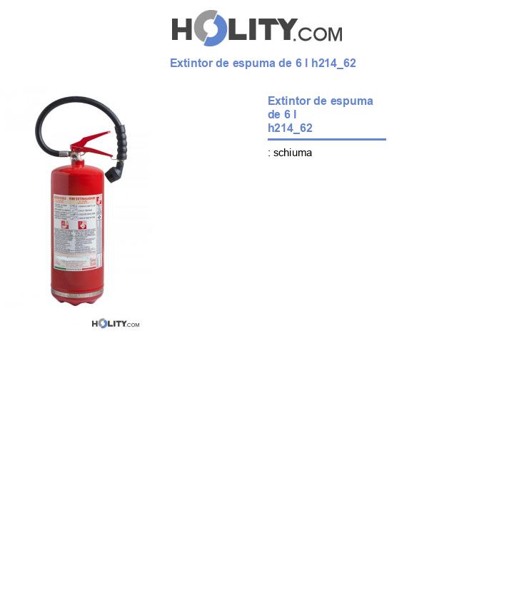 Extintor de espuma de 6 l h214_62