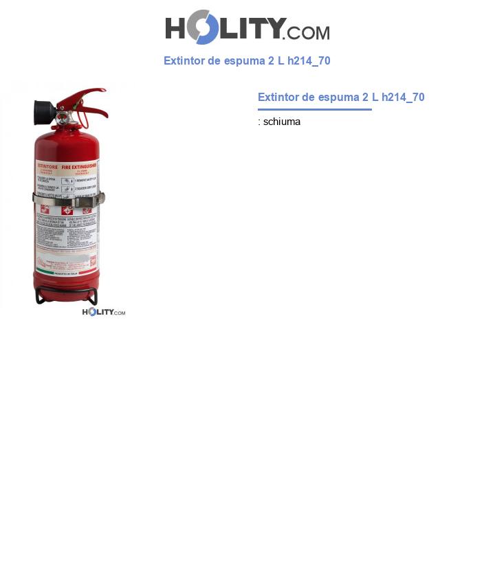 Extintor de espuma 2 L h214_70