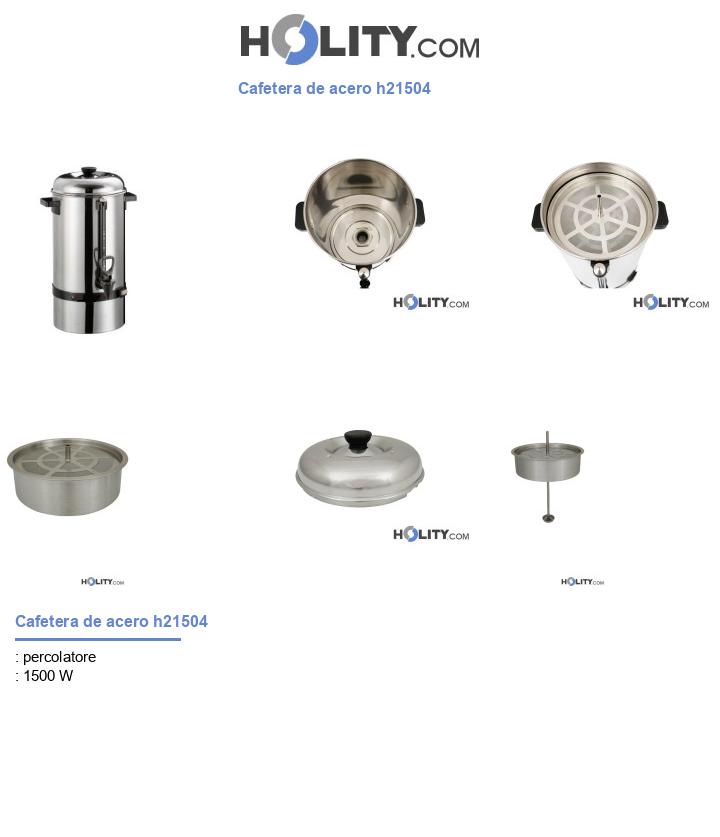 Cafetera de acero h21504